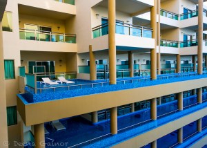 Closer look at Upstairs Swim Up Pools