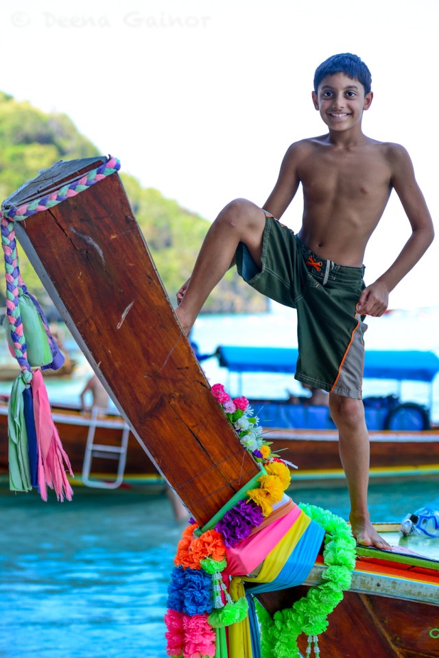Danny Loved the Long Tail Boat!