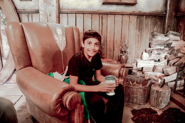 Danny enjoying a Ginger Beer, non-alcoholic of course!