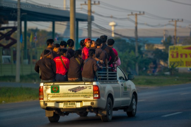 Early morning carpool